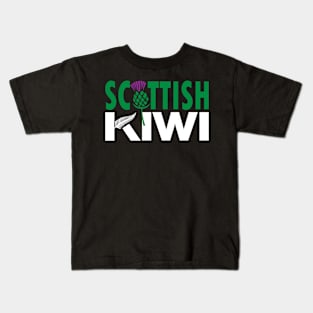 Scottish Kiwi (for dark backgrounds) Kids T-Shirt